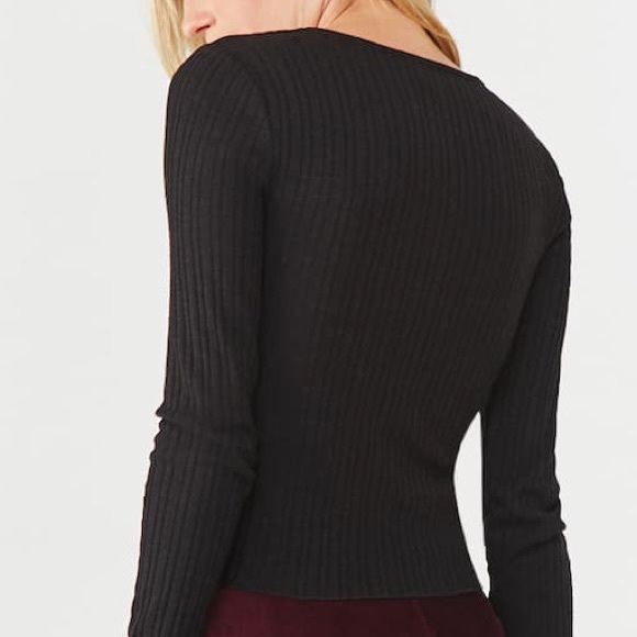 Ribbed pearl button shirt - Picture 4 of 8